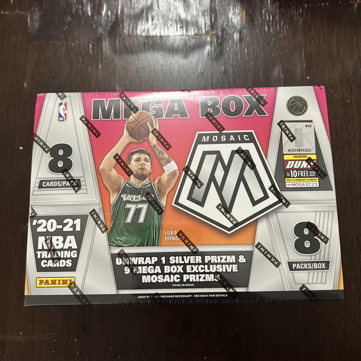 Verified 2020 21 Panini Mosaic Basketball Mega Box Green Fluorescent