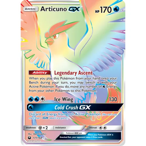 Verified Articuno Gx Celestial Storm By Pokemon Cards Whatnot