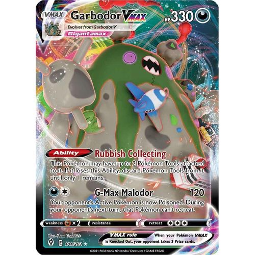 Verified Garbodor Vmax Evolving Skies By Pokemon Cards Whatnot