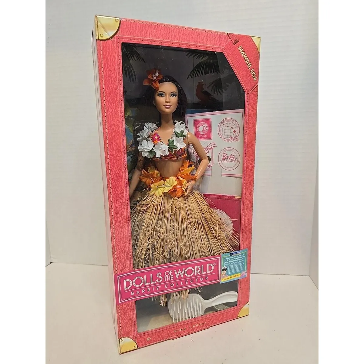 BARBIE 2011 Hawaii USA Barbie Dolls Of The World Pink Label RARE New