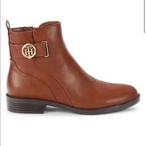 Tommy hilfiger 2024 brown booties