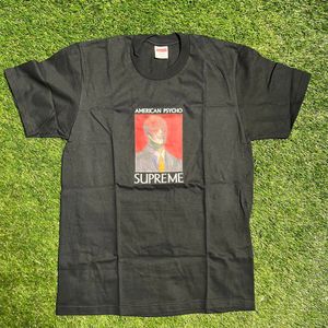 Supreme American Psycho Black Tee Size Medium USED x9487