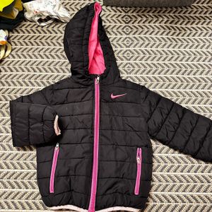 Nike black and pink coat hot sale