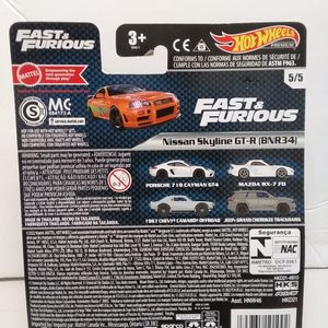 Hot Wheels Premium Fast & Furious Nissan Skyline GT-R (BNR34)