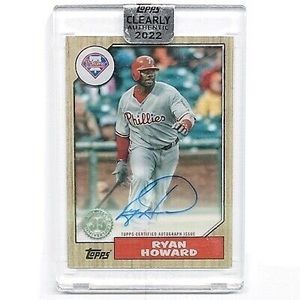 Ryan Howard 2022 topps clearly authentic auto autograph