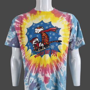 Vintage 90s Calvin & Hobbes Grateful Dead Fall Tour 1994 Boot Lot