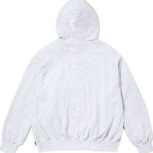 SATIN APPLIQUÉ HOODED SWEATSHIRT | Whatnot