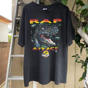 Vintage 1993 Jurassic Park Rap Attack XL Single Stitch