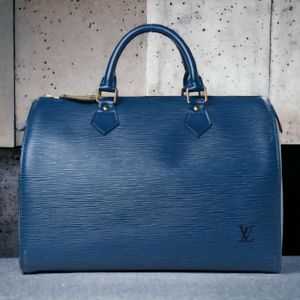 Louis Vuitton Toledo Blue Epi Leather Speedy 35 Louis Vuitton