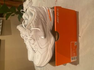 Nike Air Monarch IV PRM Snow Day White Orange Silver AV6676 100