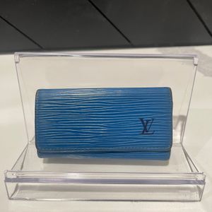 Louis Vuitton Blue Epi Key Holder