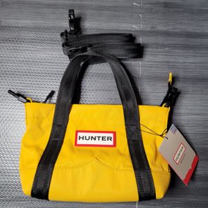 Hunter Nylon Topclip Tote Mini Yellow