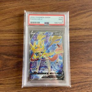 Pokemon Card Zacian V 195/202 Sword Shield PSA 9