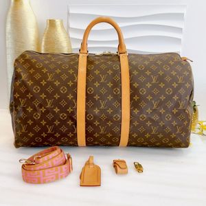 Louis Vuitton, Bags, Louis Vuitton Monogram Keepall 55 With Lv Lock And  Key