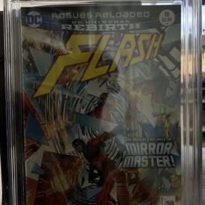 The Flash #16 DC 2017 NM- Captain Cold Mirror Master Rogues Reloaded, Cgc  9.2