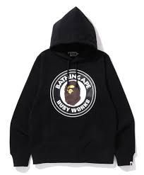 Bape Busy Works Pullover Hoodie Black XL