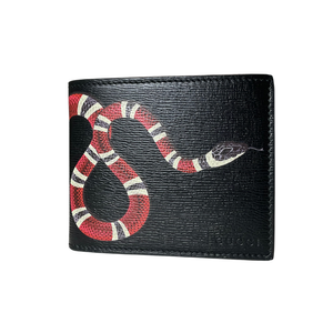 Black gucci hot sale wallet with snake