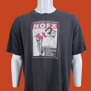 Vintage 90s NOFX Saved My Sex Life T-shirt Pre-Owned EMO Punk Band Tee Size  XL