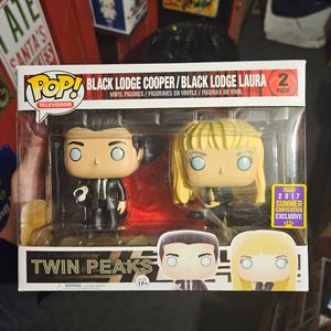 Funko Pop Twin Peaks Cooper & Laura (Black Lodge 2-Pack) [Summer