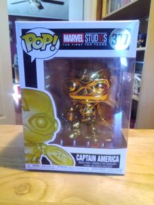 Funko pop captain store america gold chrome