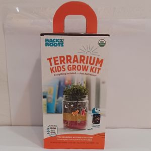 Back to the Roots Organic Kids Terrarium Grow Kit - Easy-to-Use DIY - Just  Add Water 