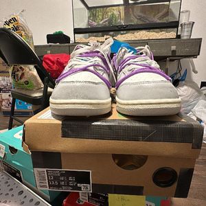 Nike Dunk Low Off White Lot 47 | Whatnot