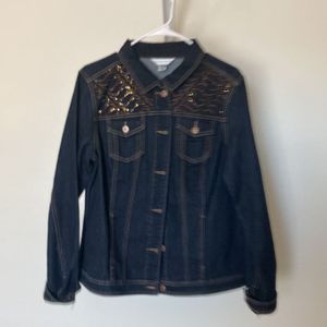 Christopher and banks jean on sale jacket