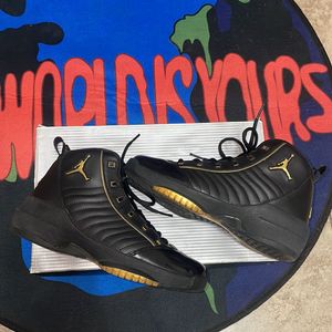 Jordan 19 clearance black and gold