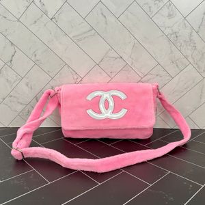 VIP Chanel Precision Pink Fur Crossbody Bag