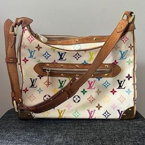 Pre-loved Louis Vuitton x Murakami Limited Edition Monogram Multicolor  Boulogne Bag