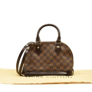 Louis Vuitton Brown Damier Ebene Alma PM w/ Strap