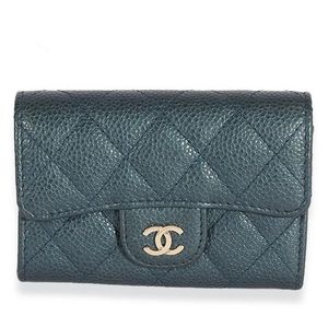 Chanel Caviar Quilted Flap Card Holder Wallet