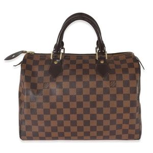 Louis Vuitton 2012 Damier Ebene Speedy 30 - Brown Handle Bags