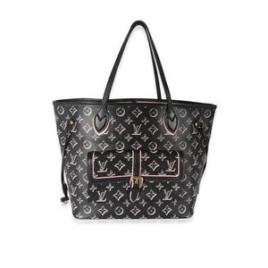 Louis Vuitton Black x Pink Monogram Fall for You Neverfull MM Tote