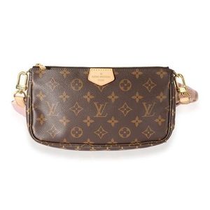 Louis Vuitton Monogram Multi Pochette Crossbody with Rose Clair