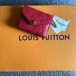 LOUIS VUITTON Empreinte Victorine Wallet Scarlet 1297578