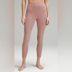 NWT Lululemon Align 25” High Rise Pants Leggings Twilight Rose Color Size 0