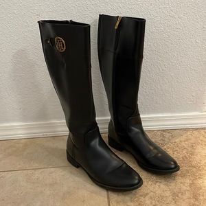 Tommy hilfiger riding boots sales
