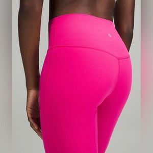 NWT Lululemon Align High Rise Crop 17” Sonic Pink Size 14