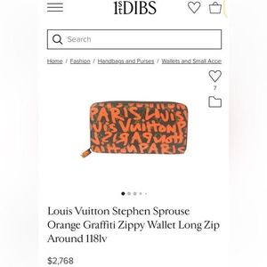 Louis Vuitton Stephen Sprouse Orange Graffiti Zippy Wallet Long