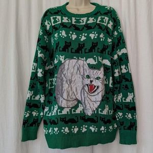 Angry clearance cat sweater