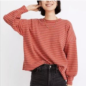 Madewell puff sleeve discount sweatshirt