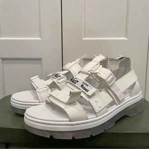 NEW DR. MARTENS PEARSON WHITE SANDALS SIZE 11M/12W | Whatnot