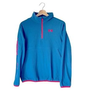 Boy s Youth Under Armour Cold Gear Loose Fleece Quarter Zip Jacket