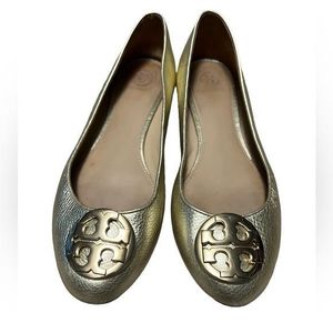 Tory burch metallic on sale flats