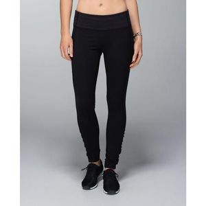 lululemon Speed Tight Cozy High-Rise Ruched Ankle Leggings Zip