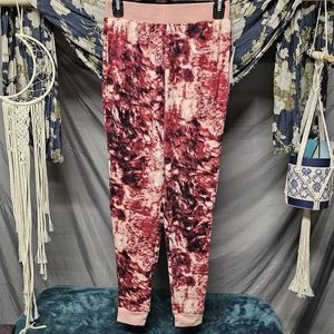 Derek Heart Tie Dye Velour Joggers size Small