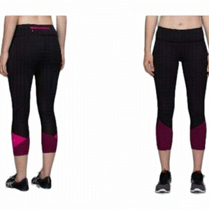 lululemon pink and black leggings
