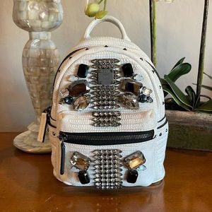 Mcm hotsell backpack swarovski