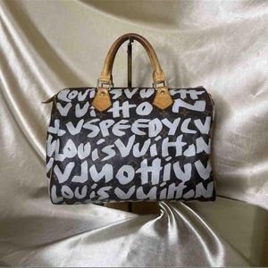LOUIS VUITTON Monogram Stephen Sprouse Graffiti Speedy 30 Satchel Bag